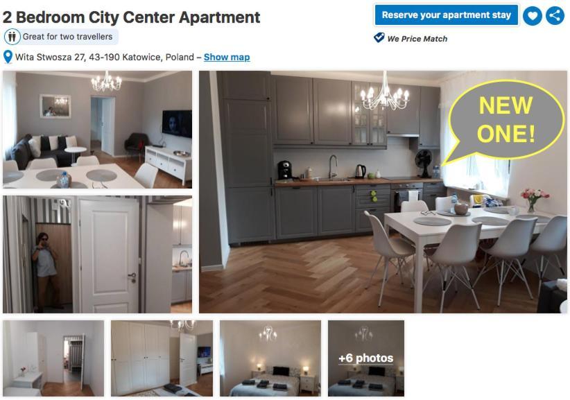 1 Bedroom City Center Apartment Kattowitz Exterior foto